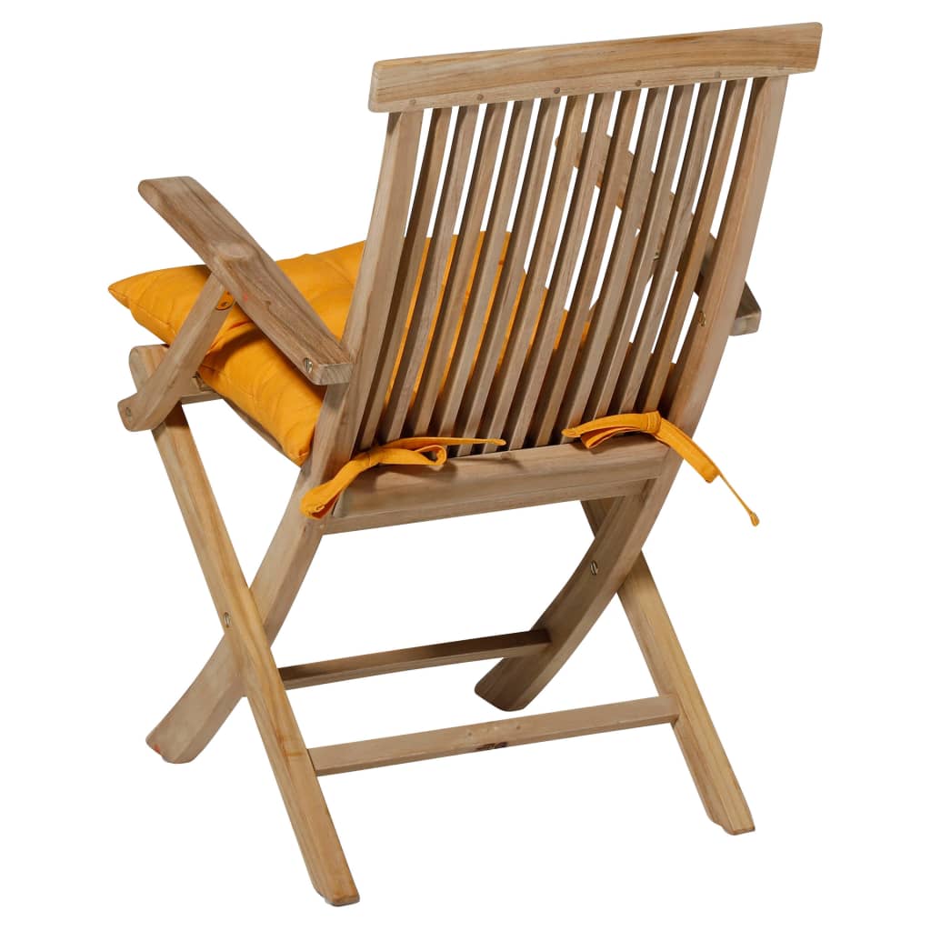 Madison Cojín para silla Panama dorado brillo 46x46 cm