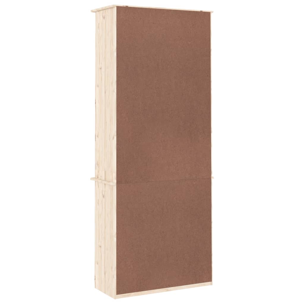 vidaXL Librería con cajones ALTA madera maciza de pino 77x35x186,5 cm