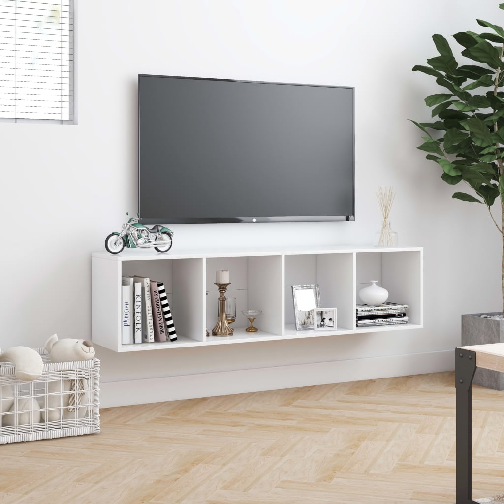 vidaXL Estantería/mueble para TV blanco 143x30x36 cm