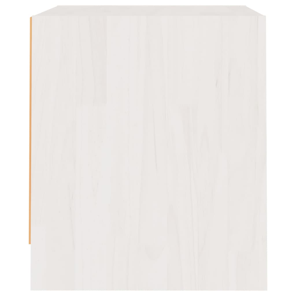 vidaXL Mesitas de noche 2 uds madera maciza pino blanco 40x30,5x35,5cm