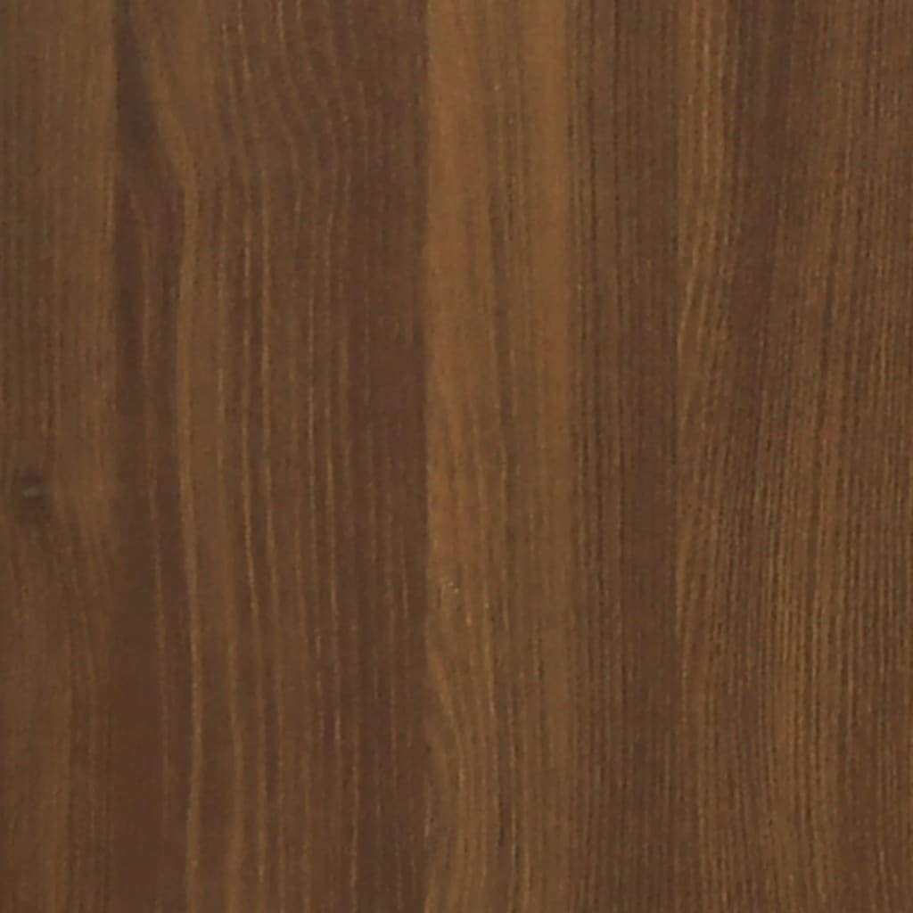 vidaXL Mesita de noche madera contrachapada marrón roble 100x35x40 cm