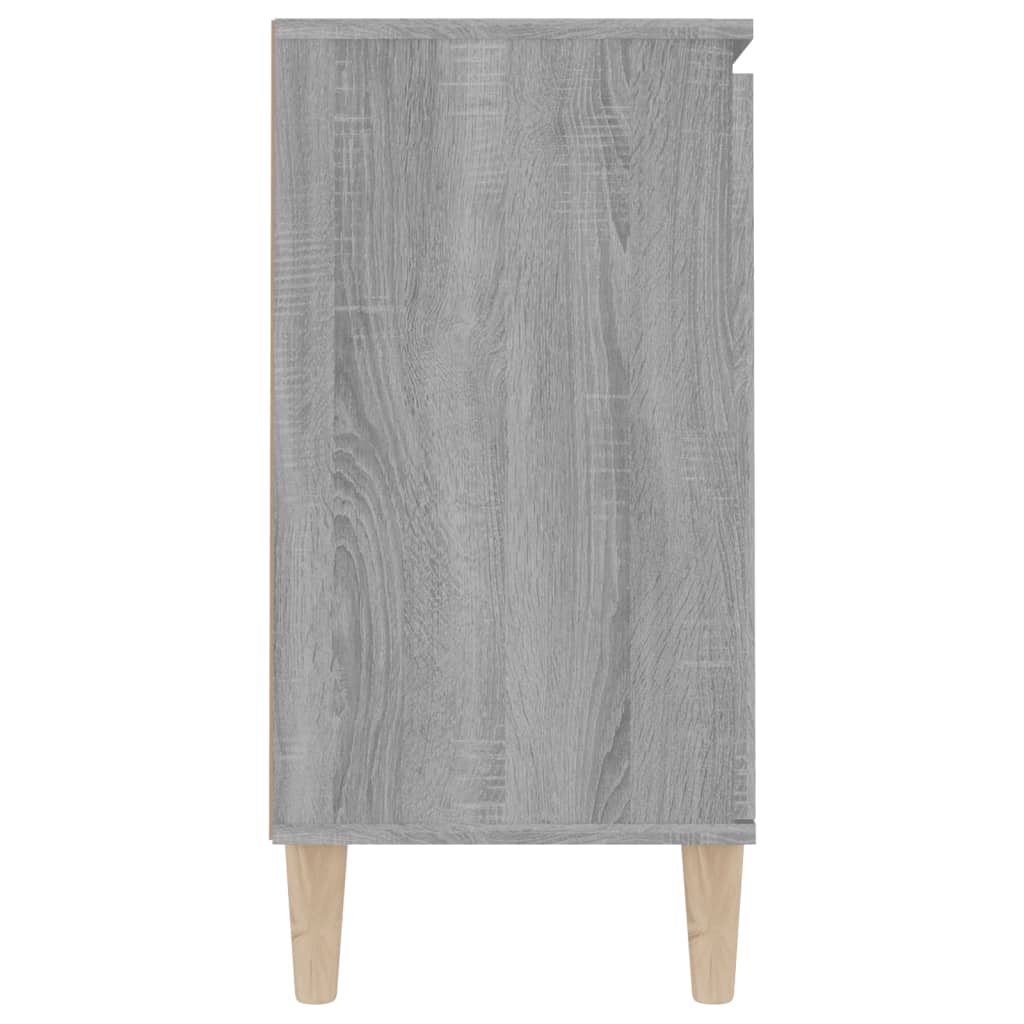 vidaXL Aparador de madera contrachapada gris Sonoma 103,5x35x70 cm
