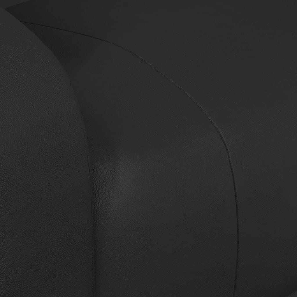 vidaXL Sillón de masaje elevable cuero sintético negro
