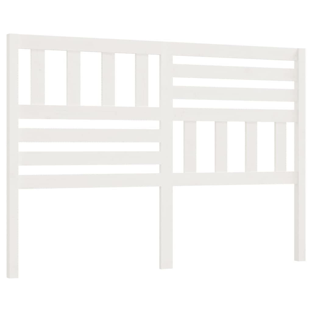 vidaXL Cabecero de cama madera maciza de pino blanco 141x4x100 cm