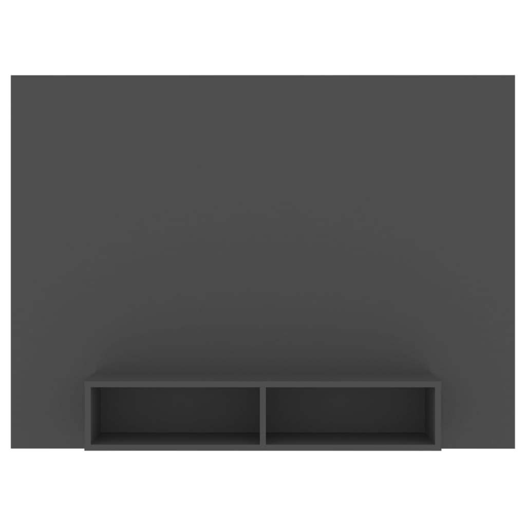vidaXL Mueble de TV de pared aglomerado gris 135x23,5x90 cm
