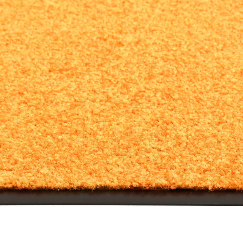 vidaXL Felpudo lavable naranja 40x60 cm