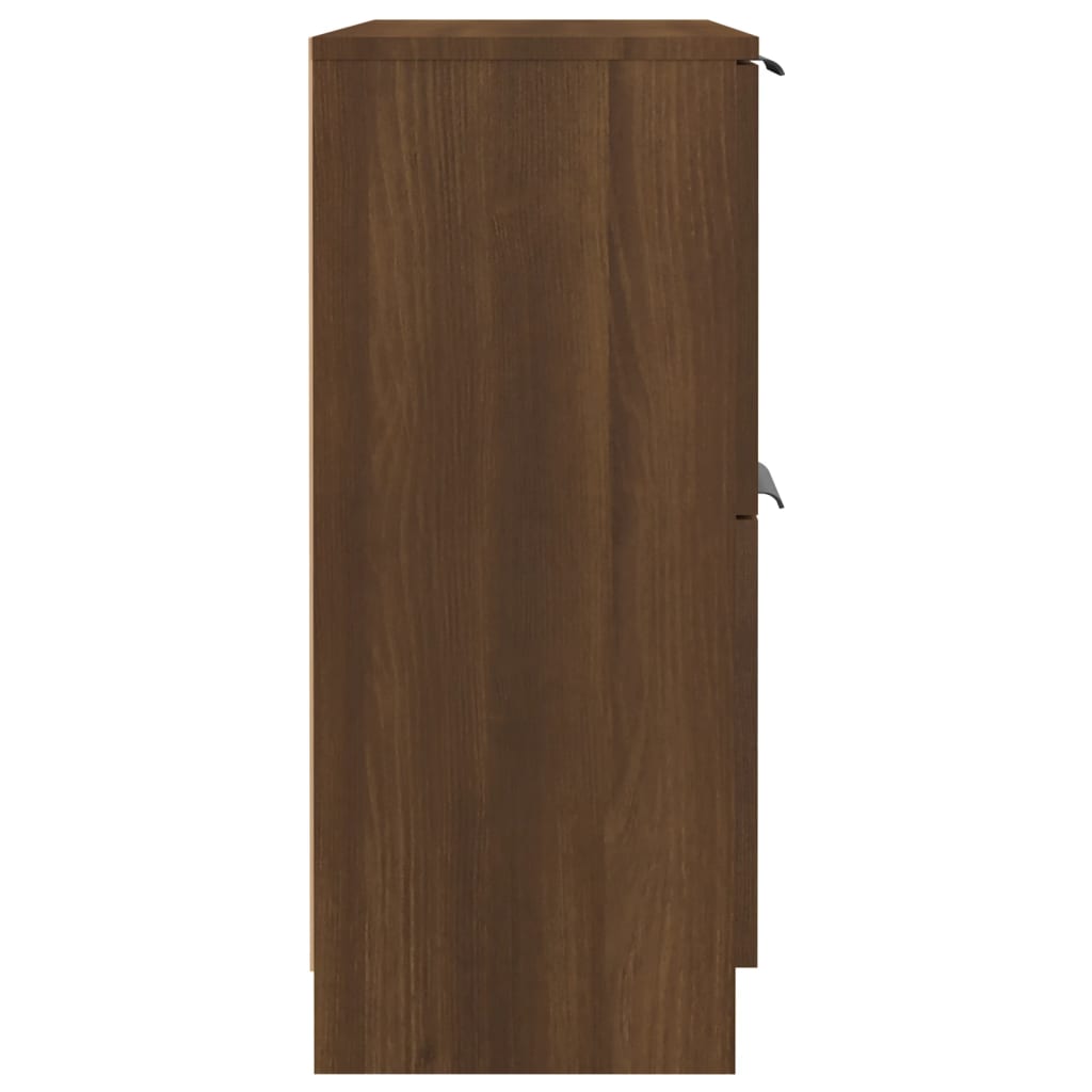 vidaXL Aparador de madera contrachapada roble marrón 60x30x70 cm