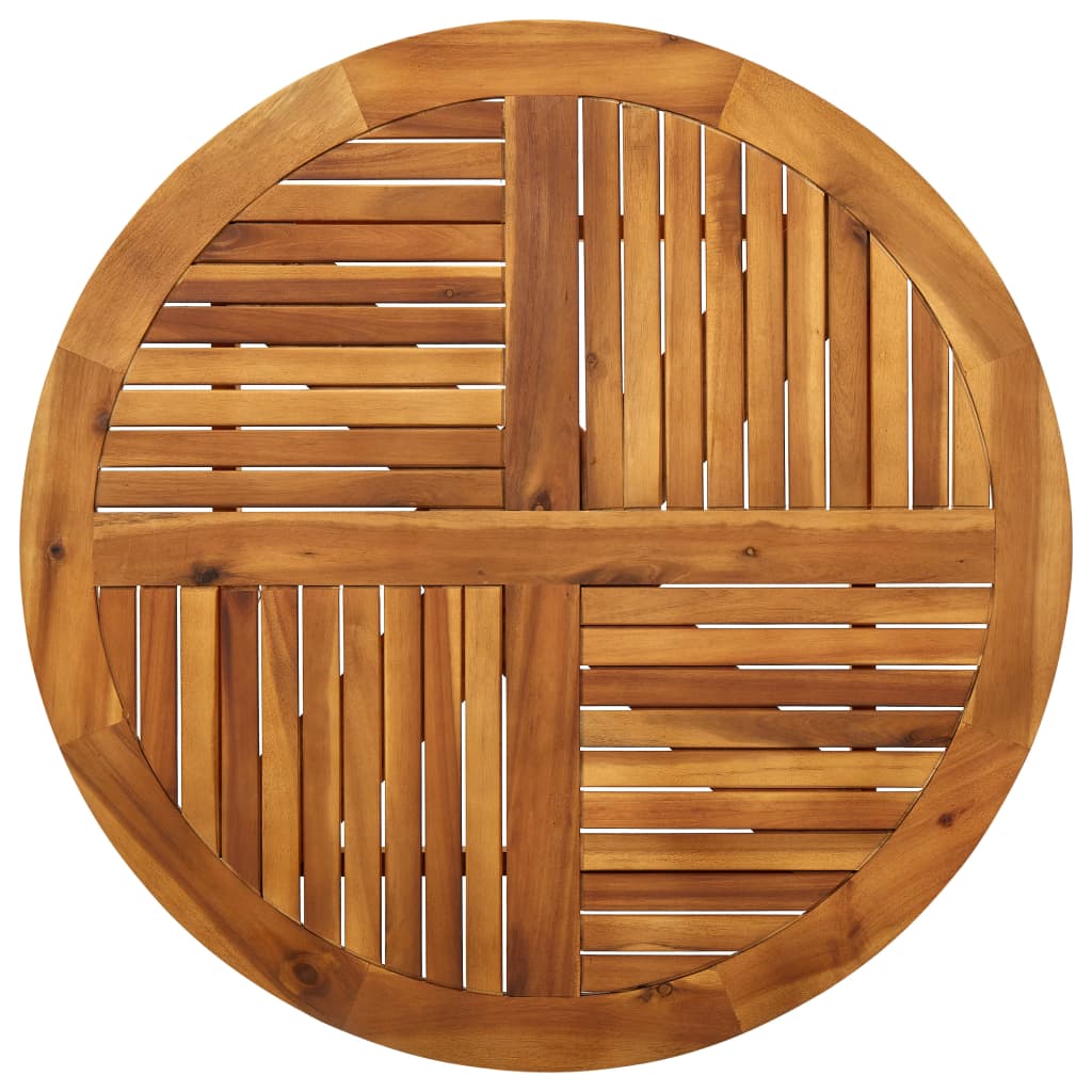 vidaXL Juego de comedor para jardín 3 piezas madera maciza de acacia