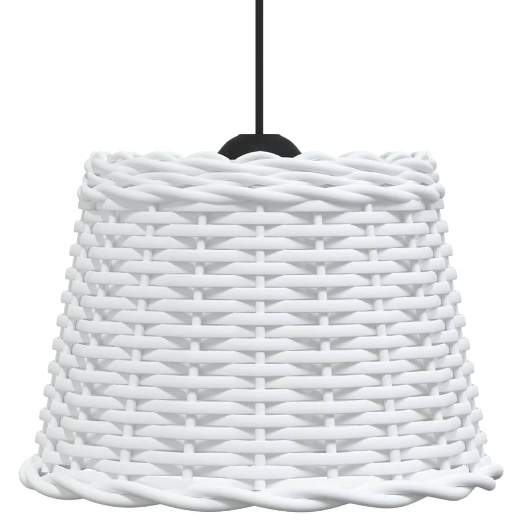 vidaXL Pantalla para lámpara de techo mimbre blanco Ø30x20 cm
