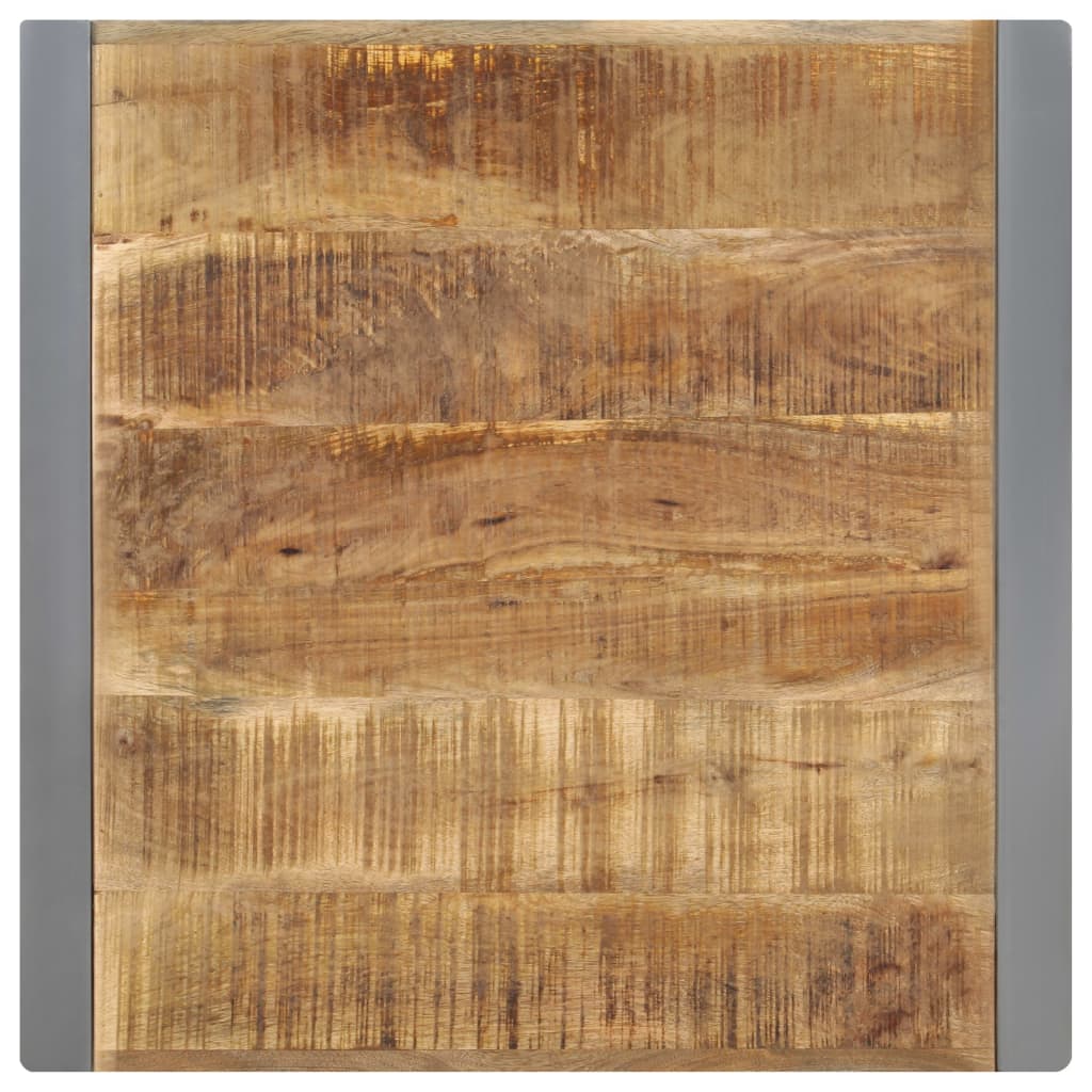 vidaXL Mesa de comedor madera maciza de mango rugosa 70x70x75 cm