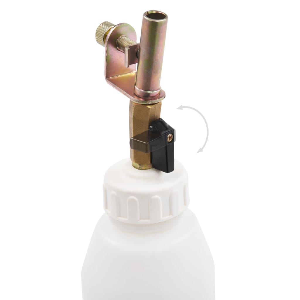 vidaXL Bomba extractora purgador de frenos neumático con botella 3,5 L