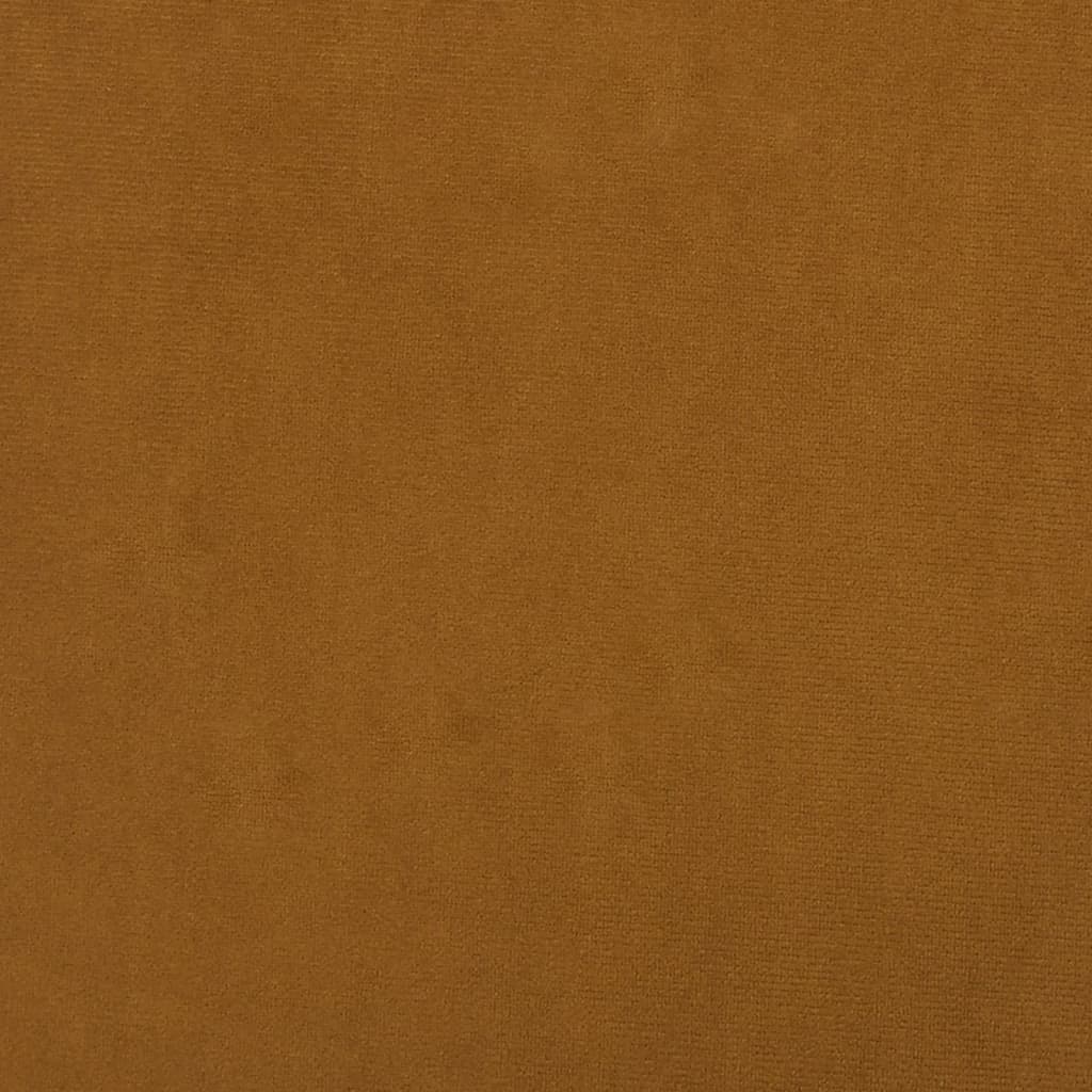 vidaXL Silla mecedora con reposapiés terciopelo marrón