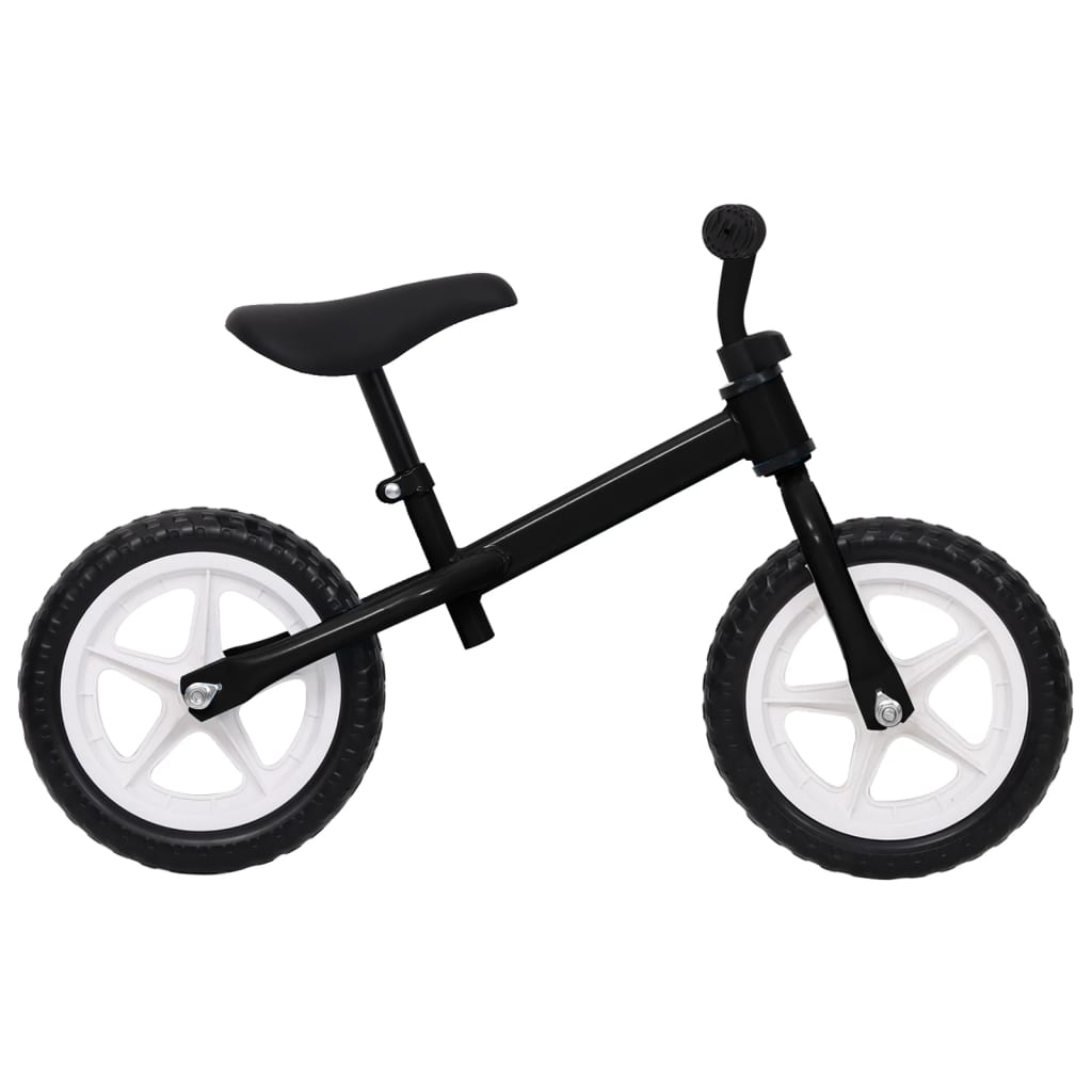 vidaXL Bicicleta sin pedales 11 pulgadas negra