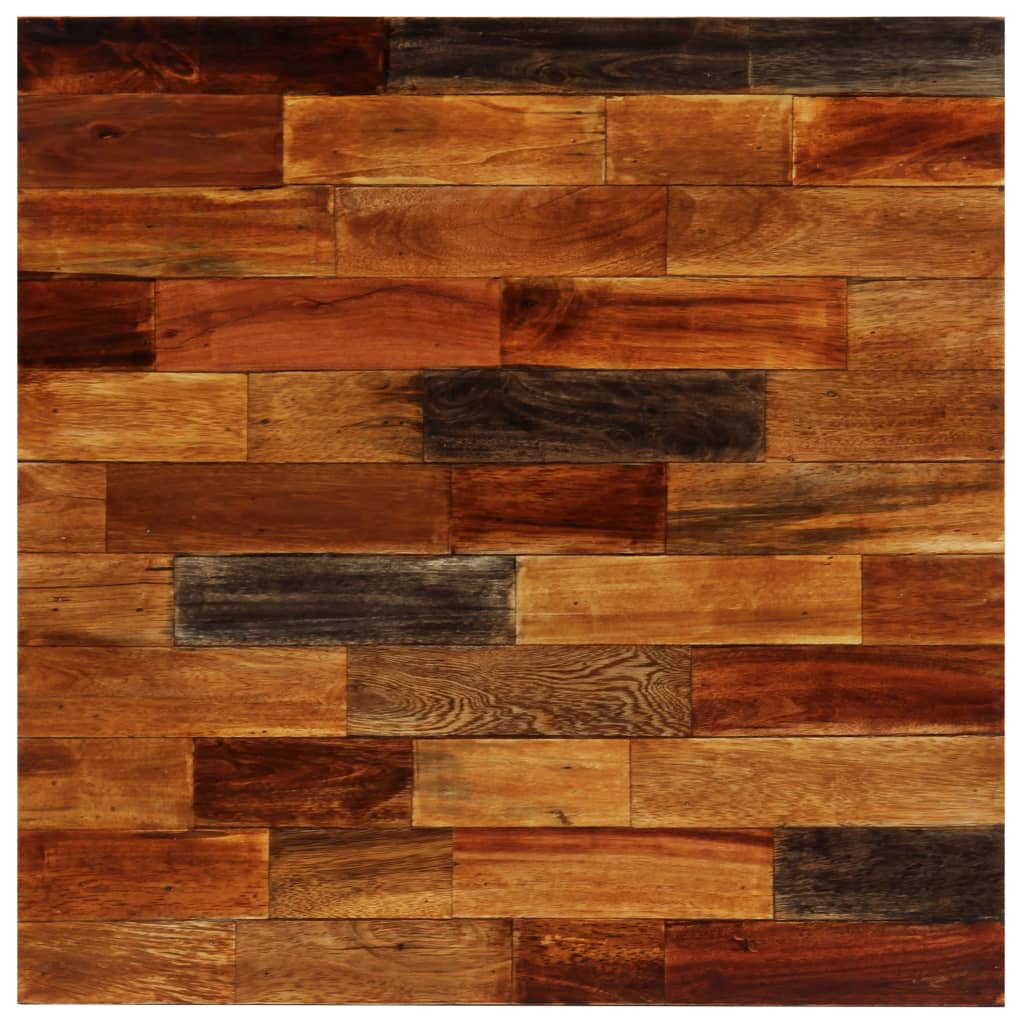 vidaXL Mesa de bar madera maciza reciclada 70x70x106 cm