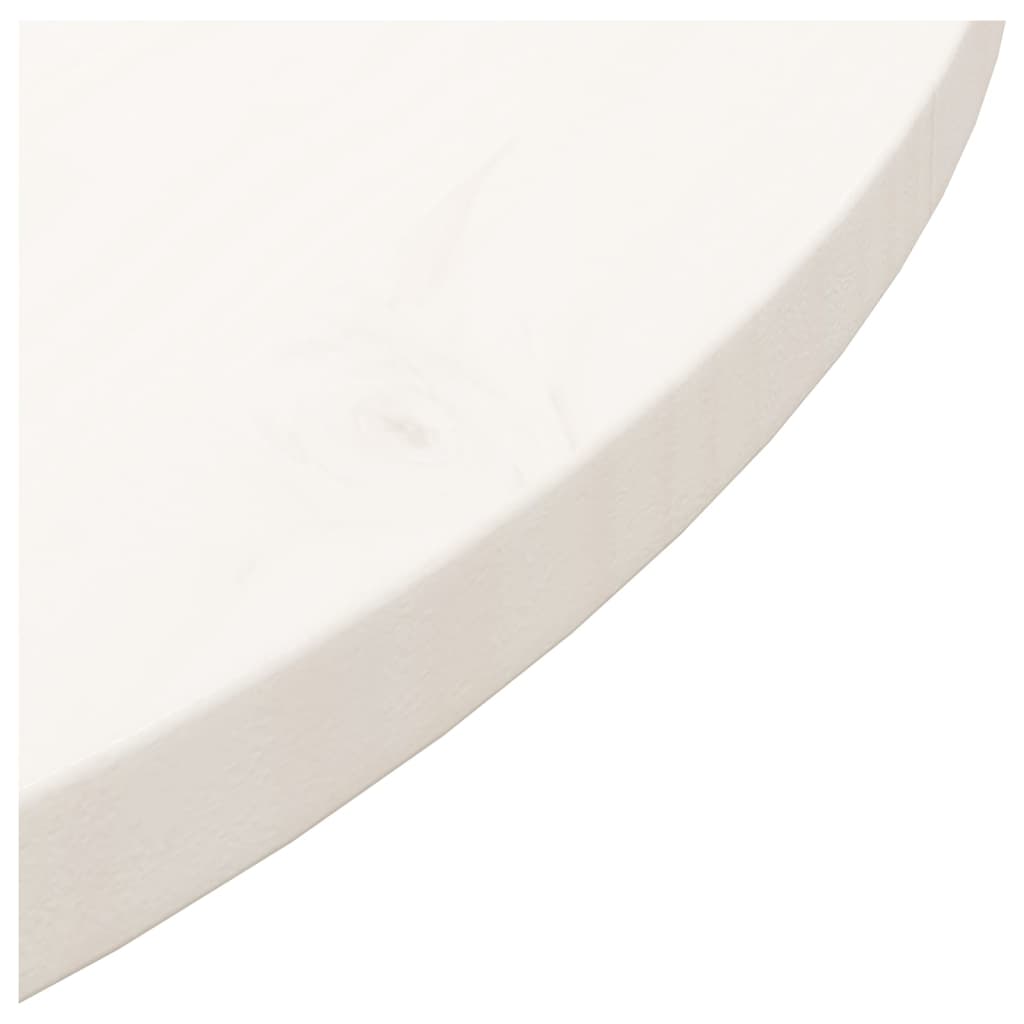 vidaXL Superficie de mesa madera maciza de pino blanco Ø70x2,5 cm