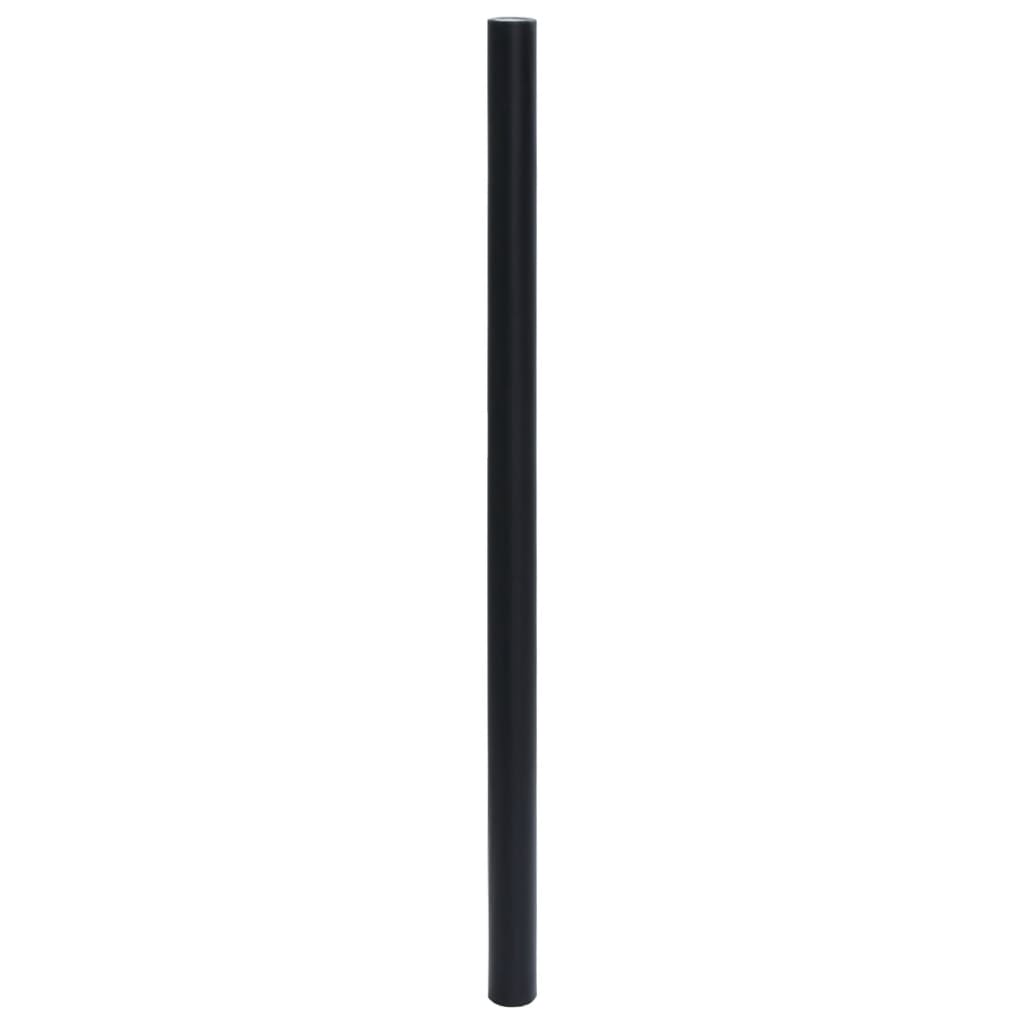 vidaXL Pegatina de mueble autoadhesiva PVC negro mate 90x500 cm