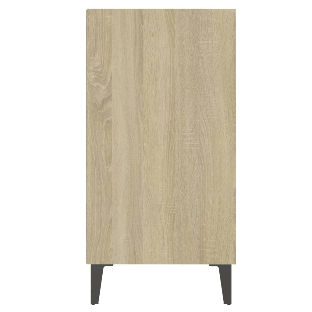 vidaXL Aparador de madera contrachapada color roble Sonoma 57x35x70 cm