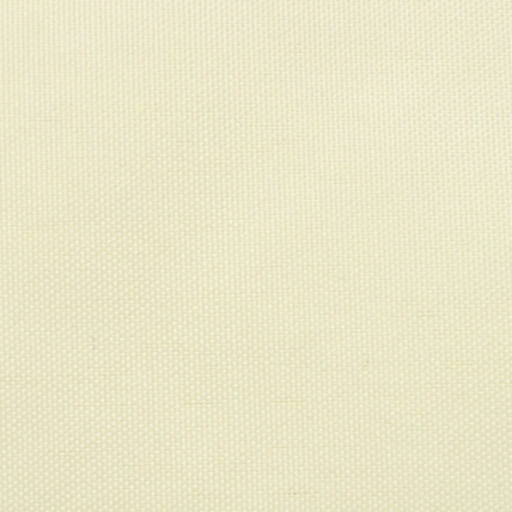 vidaXL Toldo de vela rectangular tela Oxford color crema 3x5 m