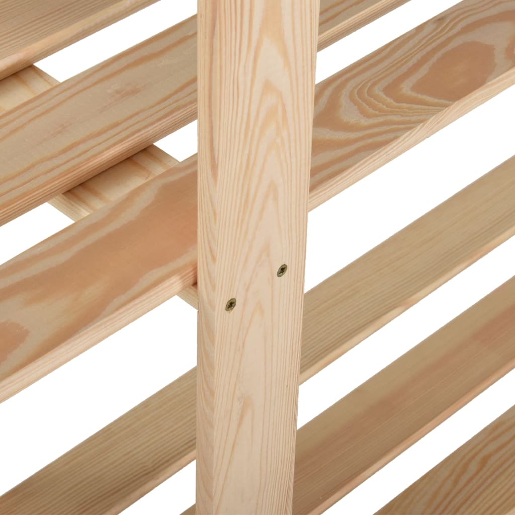 vidaXL Estantería de 5 niveles madera pino maciza 170x28,5x170 cm