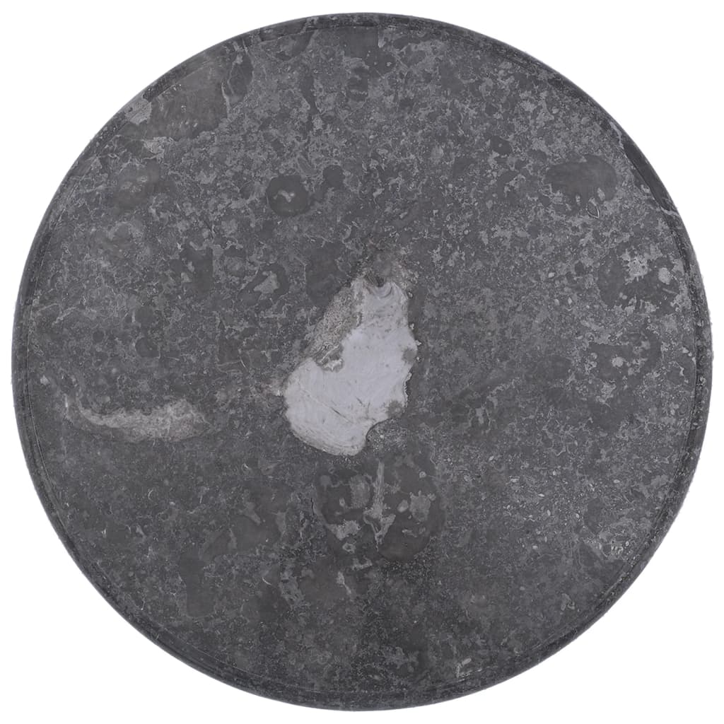 vidaXL Tablero para mesa mármol gris Ø60x2,5 cm