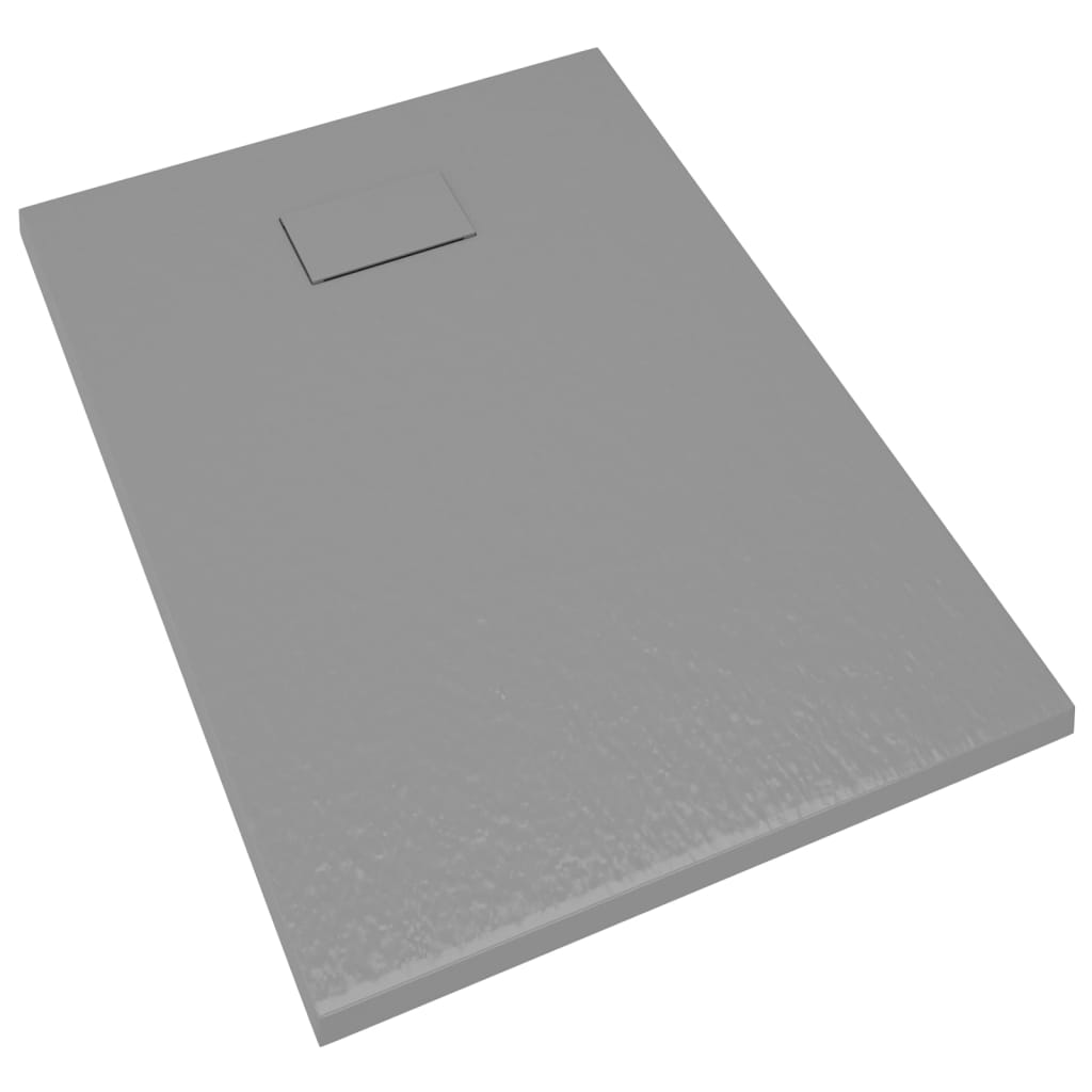 vidaXL Plato de ducha SMC gris 100x70 cm