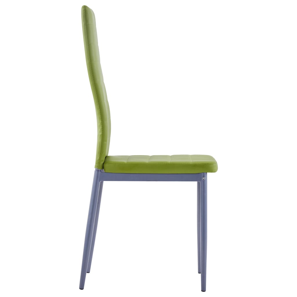 vidaXL Conjunto de mesa y sillas de comedor 5 piezas verde