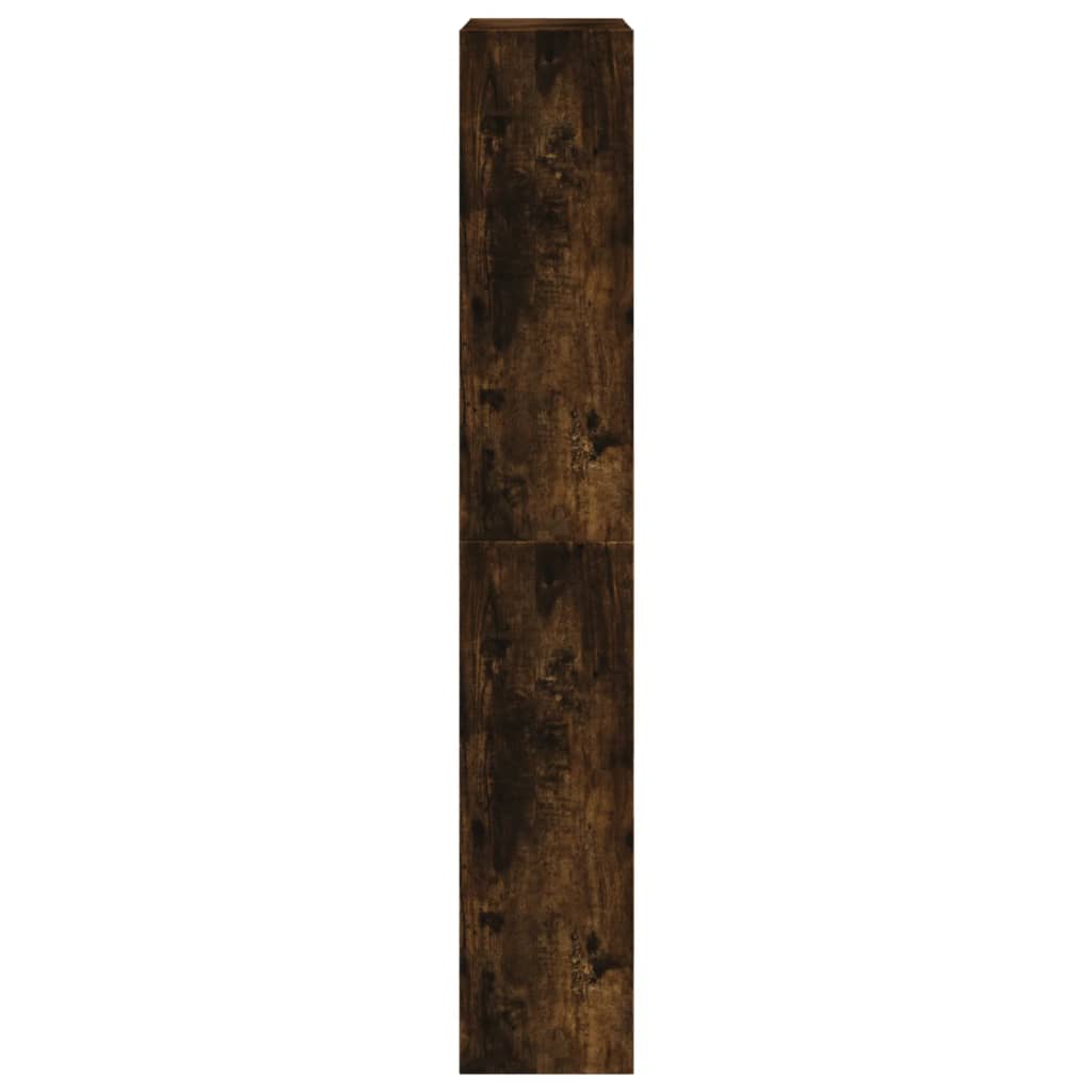 vidaXL Zapatero de madera de ingeniería roble ahumado 60x21x125,5 cm