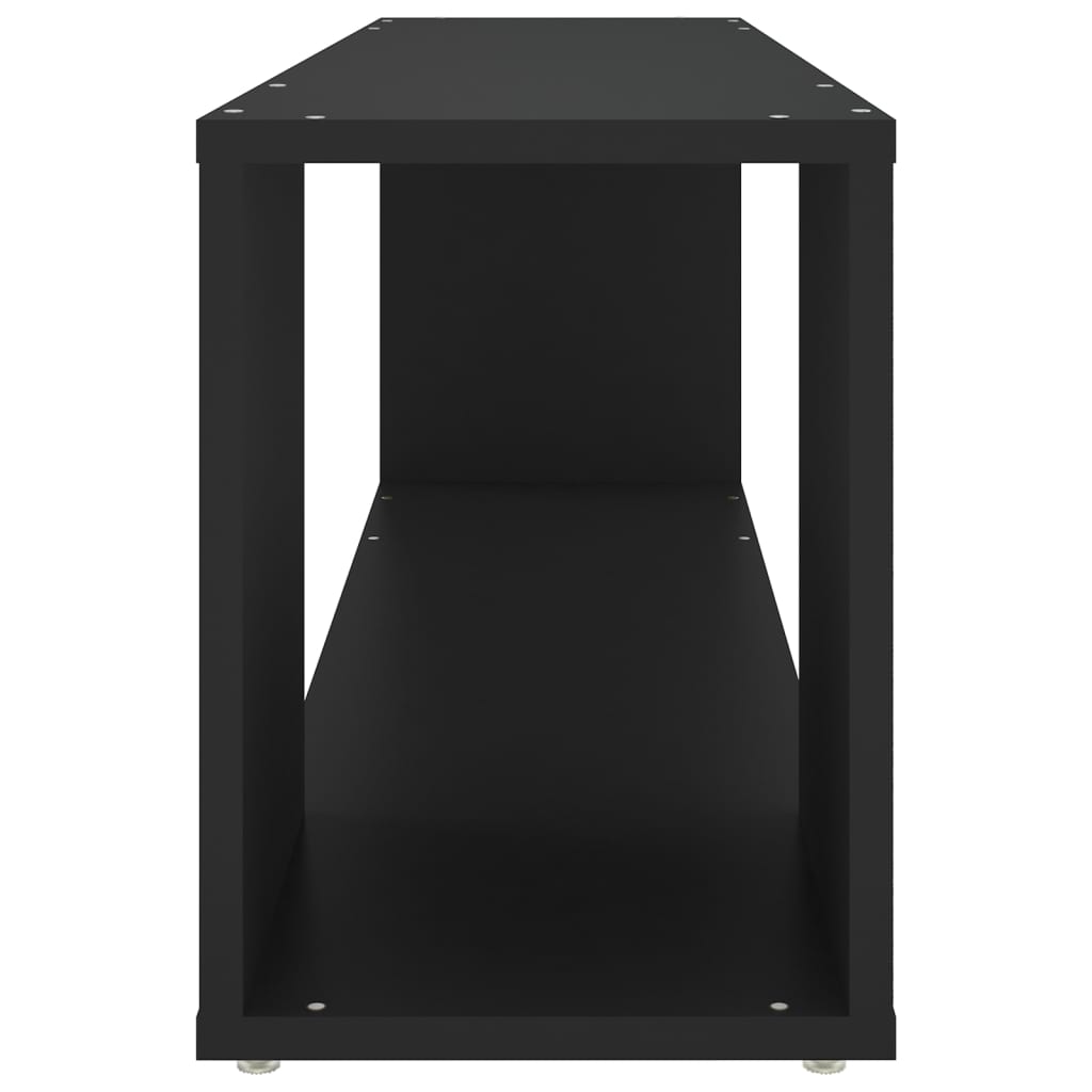 vidaXL Mueble para TV madera contrachapada negro 100x24x32 cm