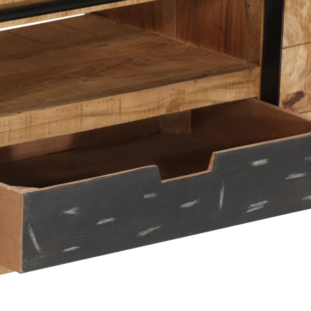 vidaXL Mueble de TV de madera maciza de mango 120x30x40 cm