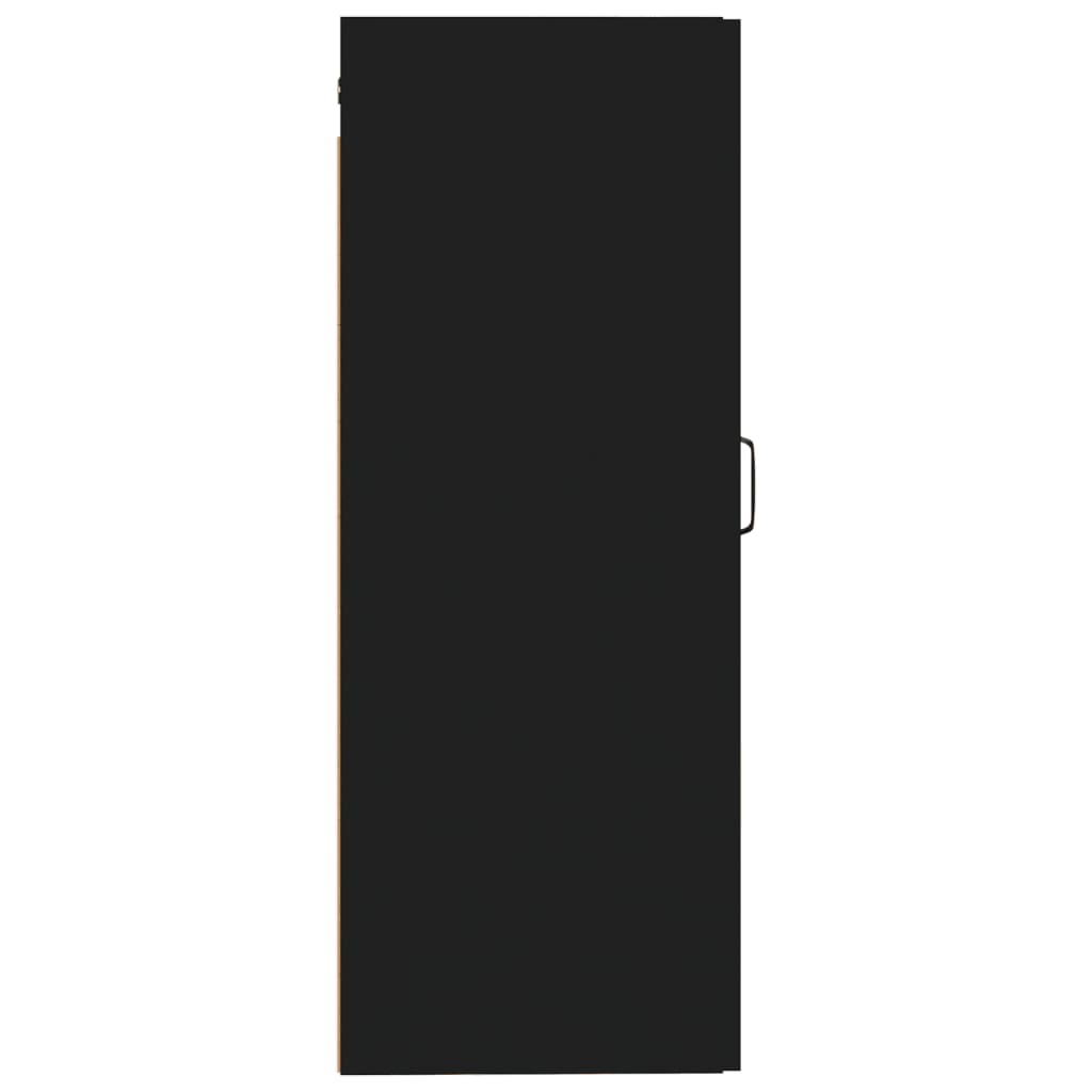 vidaXL Armario colgante madera de ingeniería negro 35x34x90 cm