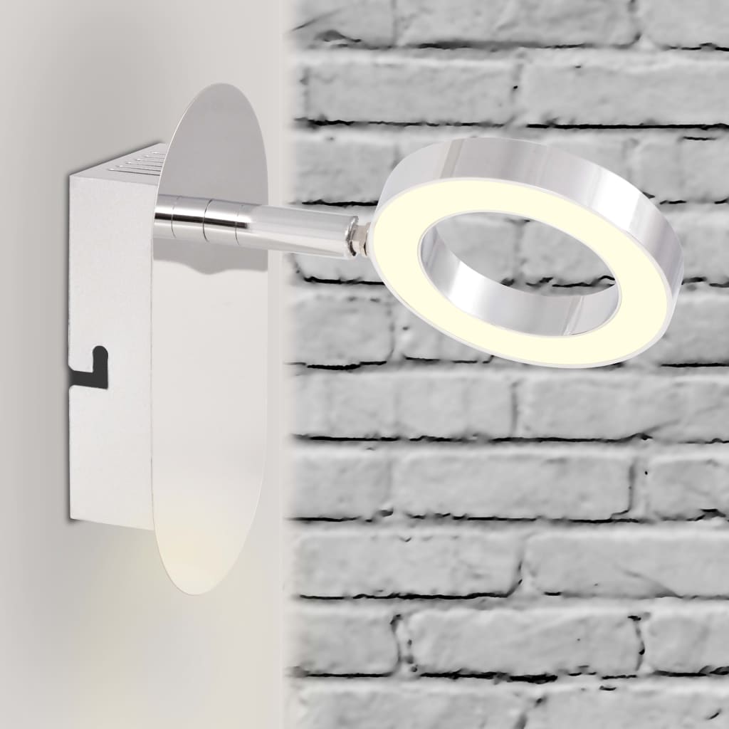 vidaXL Lámpara LED de pared con 1 luz blanca cálida