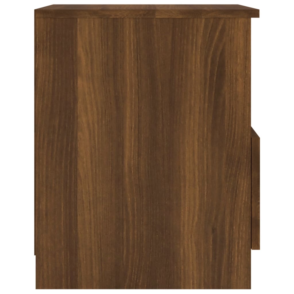 vidaXL Mesita de noche madera de ingeniería marrón roble 40x40x50 cm