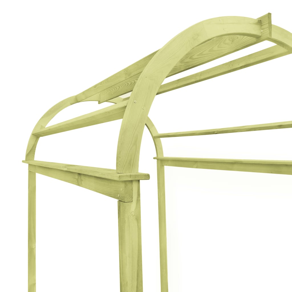 vidaXL Arco enrejado de madera de pino impregnada 125x150x235 cm