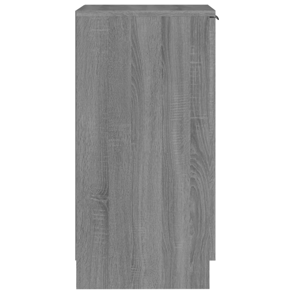 vidaXL Zapatero de madera contrachapada gris Sonoma 30x35x70 cm