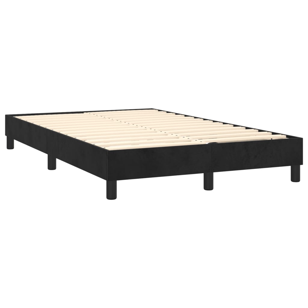 vidaXL Estructura de cama de terciopelo negro 120x200 cm