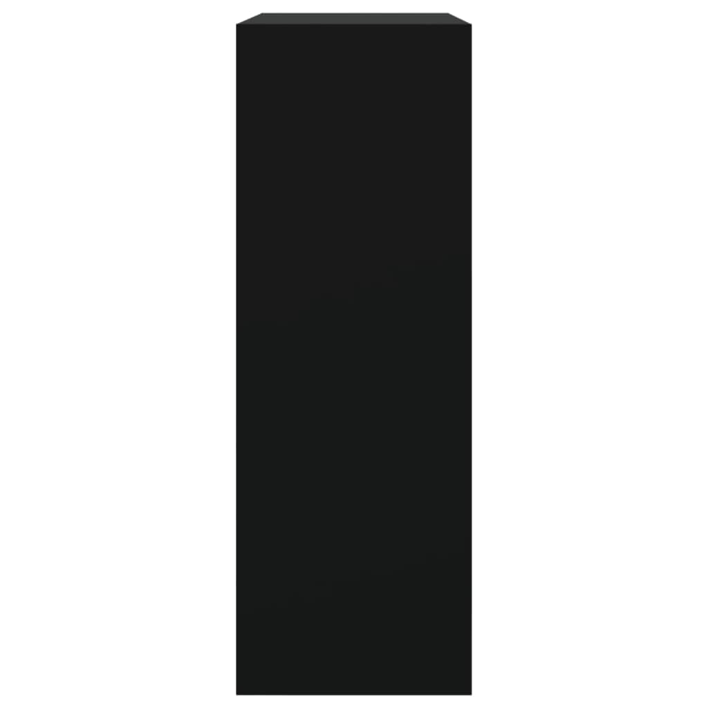 vidaXL Zapatero de madera de ingeniería negro 80x34x96,5 cm