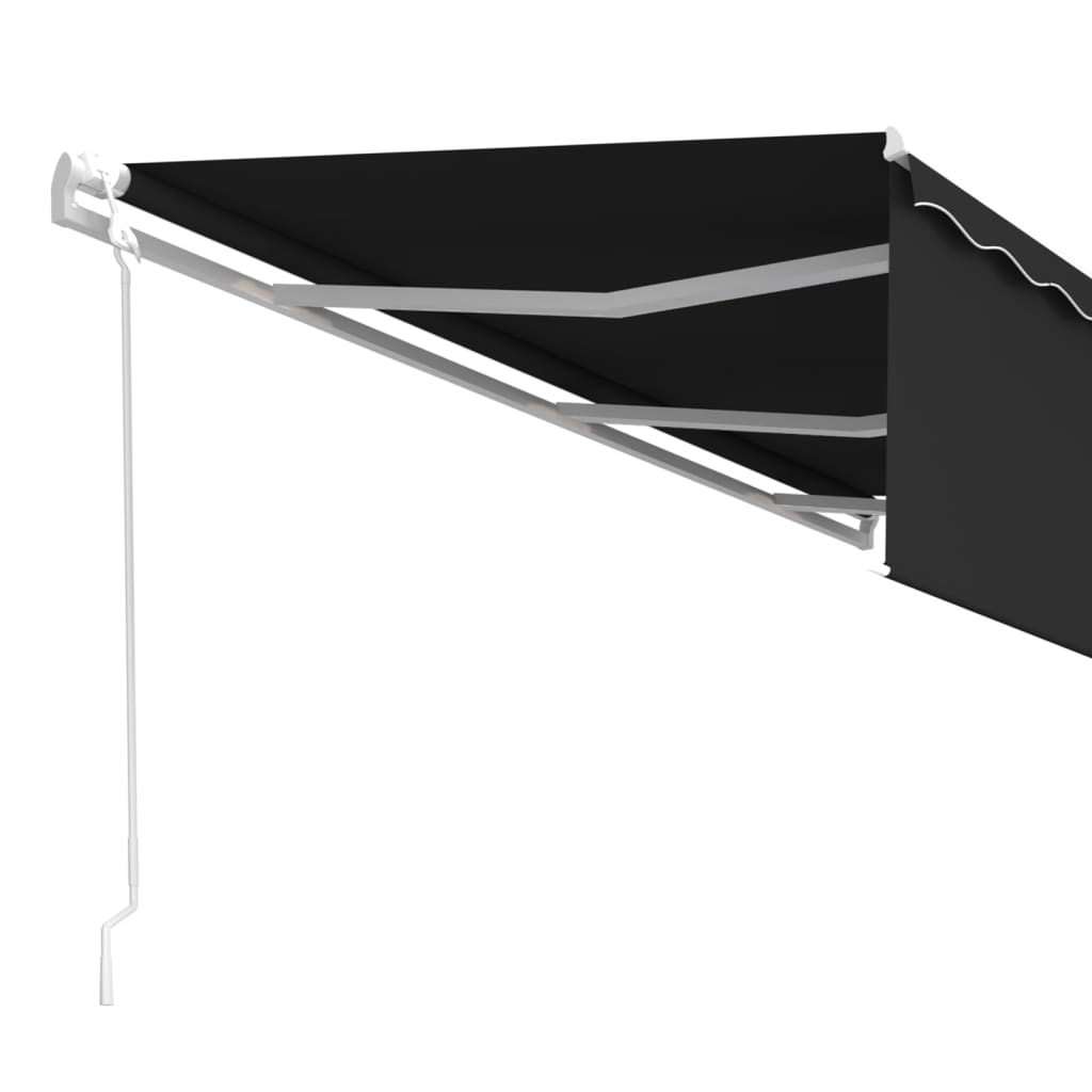 vidaXL Toldo automático retráctil con persiana 6x3 m antracita