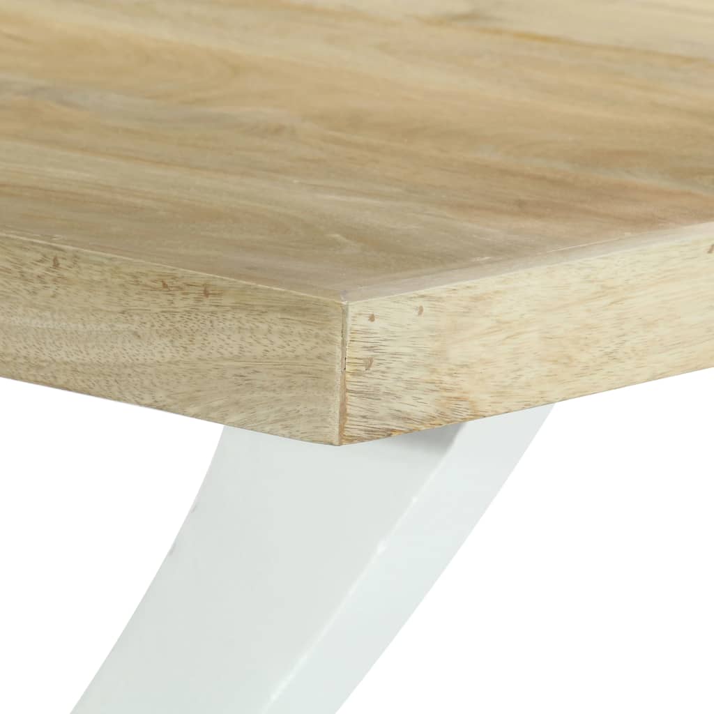 vidaXL Mesa de comedor de madera maciza de mango 180x90x76 cm