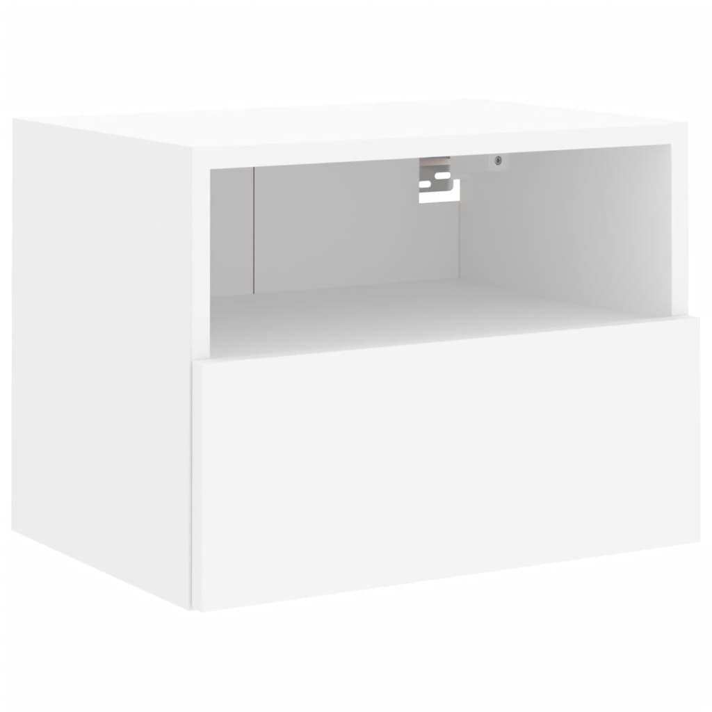 vidaXL Mueble de TV de pared madera de ingeniería blanco 40x30x30 cm