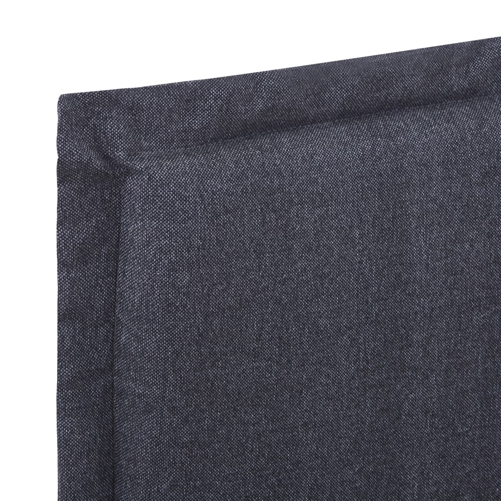 vidaXL Estructura de cama de tela gris oscura 140x200 cm