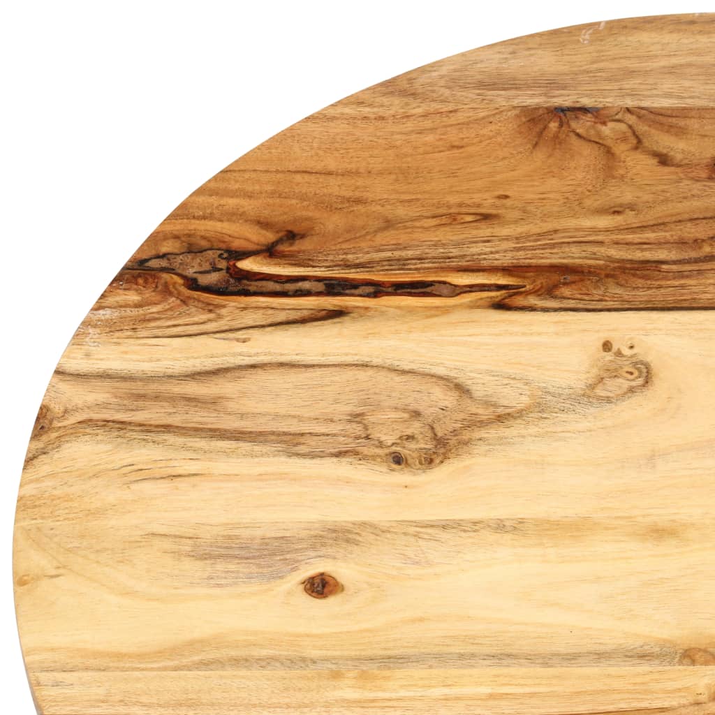 vidaXL Mesas apilables 3 unidades madera maciza de acacia