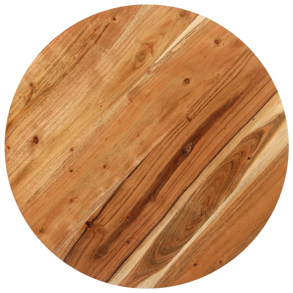 vidaXL Mesa de bistró redonda madera maciza de mango Ø70x75 cm