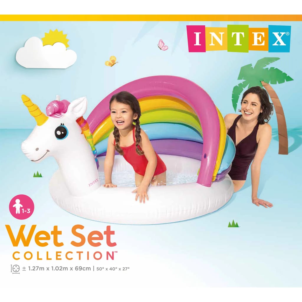 Intex Piscina para bebés Unicorn Baby 127x102x69 cm