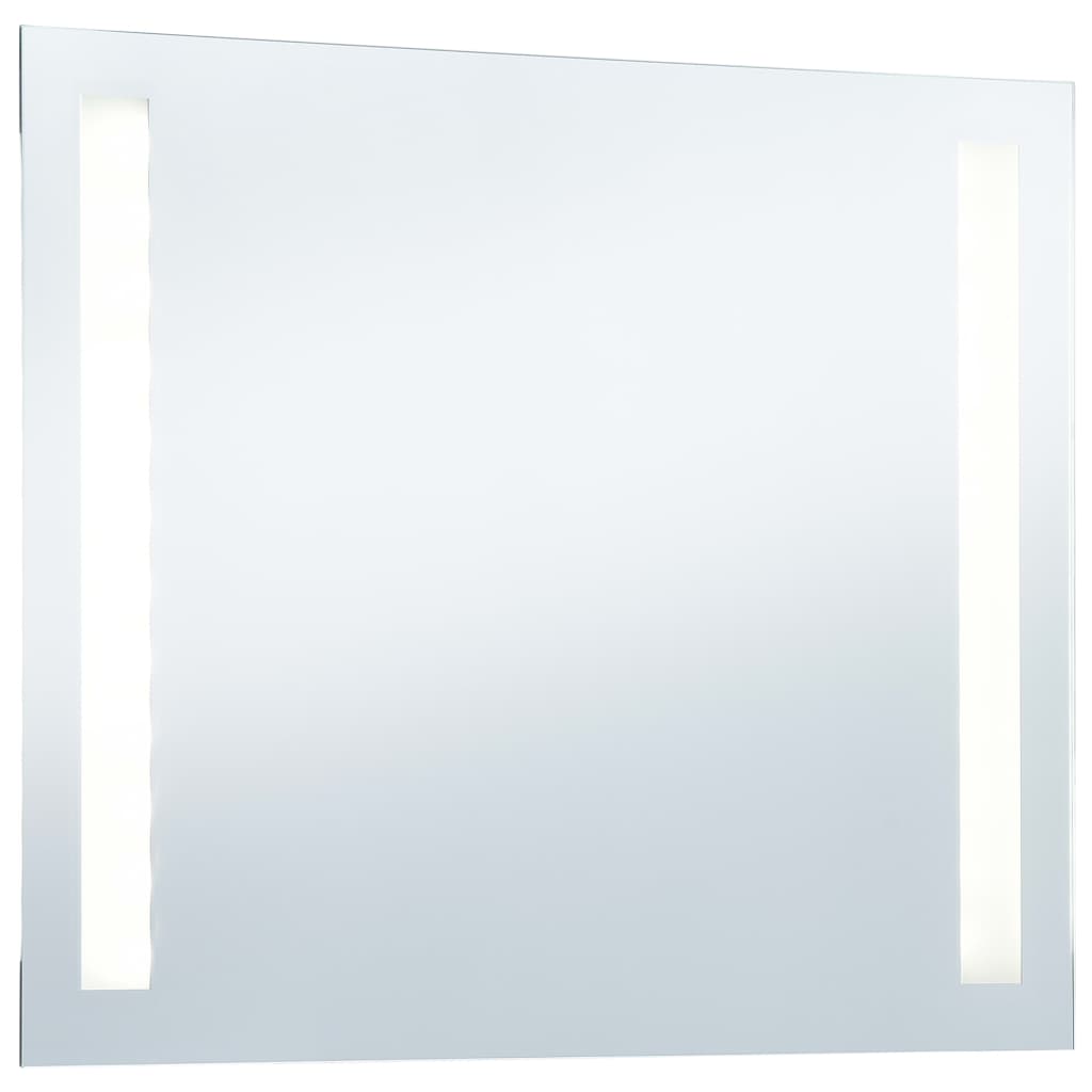 vidaXL Espejo de pared de baño con LED 80x60 cm