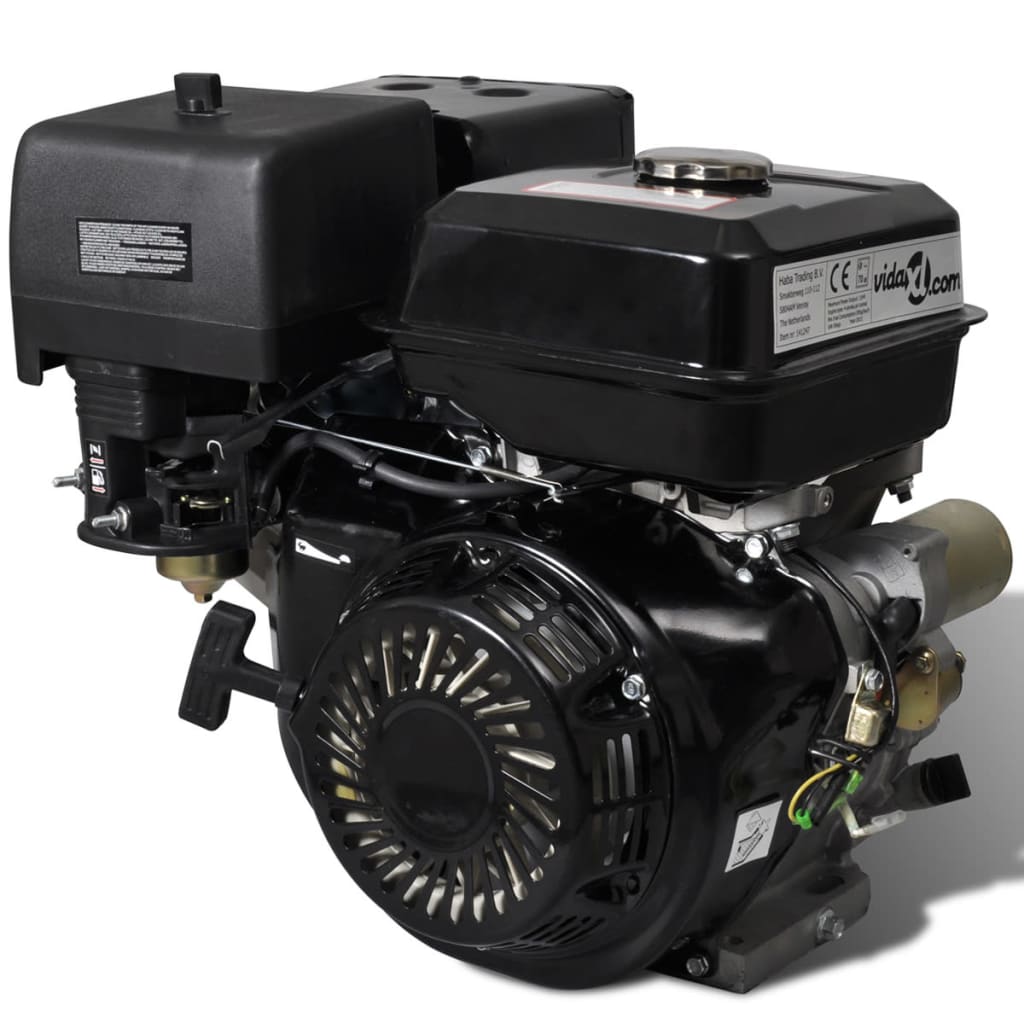 vidaXL Motor de gasolina 15 HP 11 kW negro