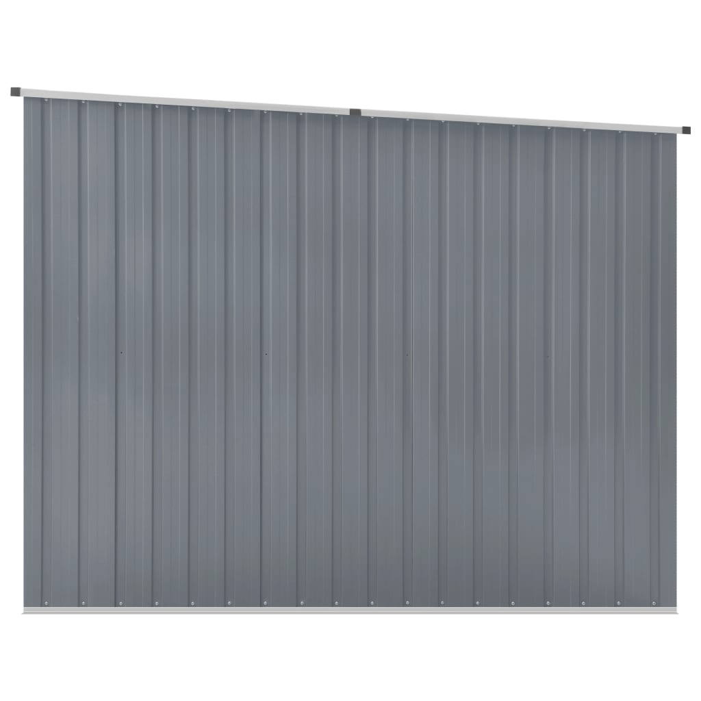 vidaXL Cobertizo de jardín acero galvanizado gris 195x198x159 cm