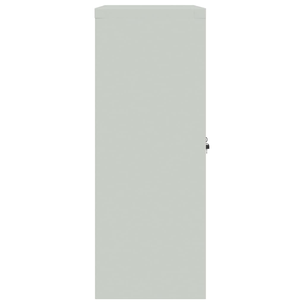 vidaXL Armario archivador de acero gris claro 90x40x105 cm