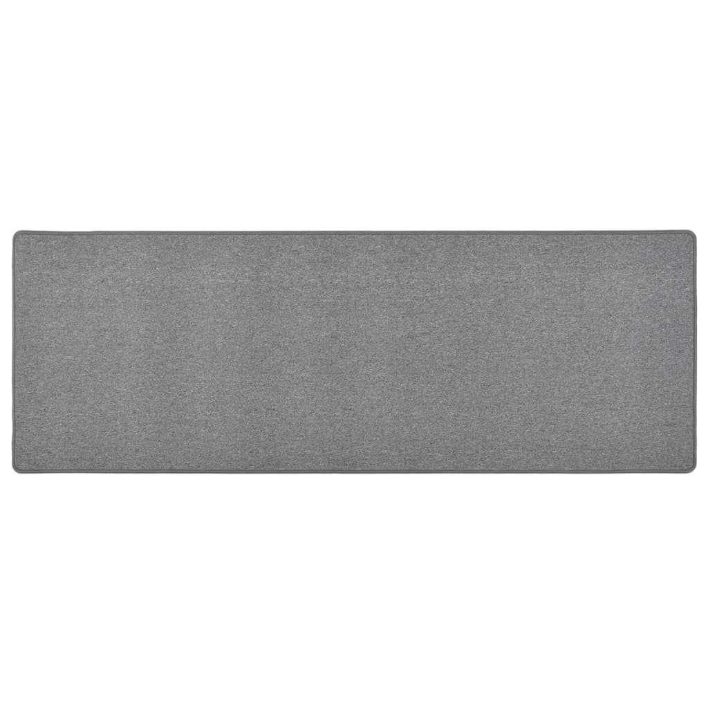 vidaXL Alfombra de pasillo gris oscuro 50x150 cm