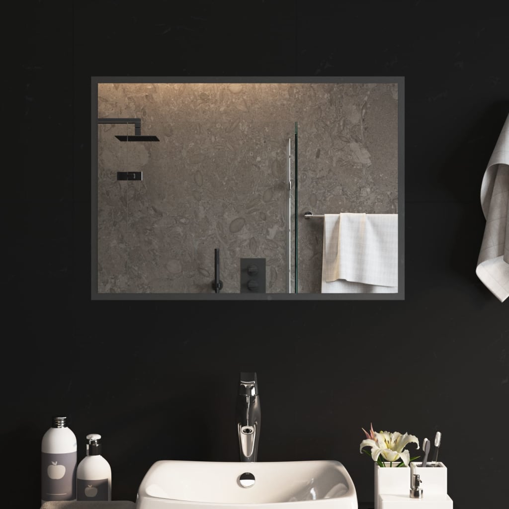 vidaXL Espejo de baño con LED 70x50 cm
