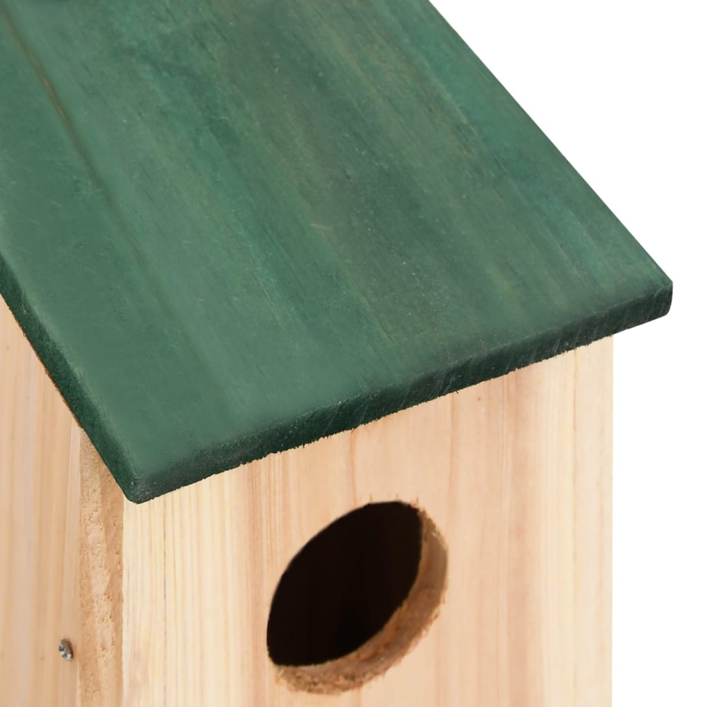 vidaXL Casa para pájaros 8 unidades madera 12x12x22 cm